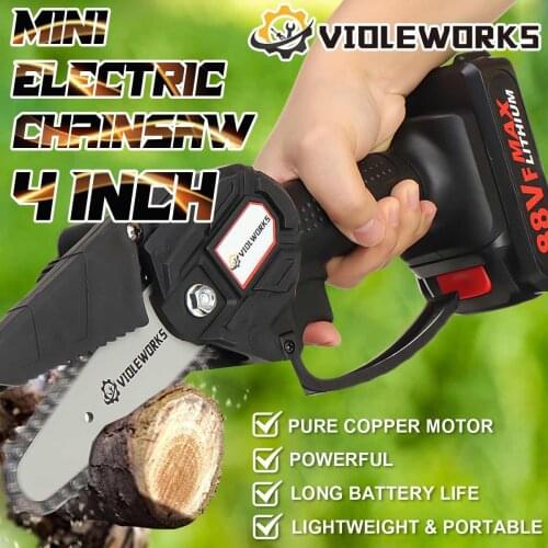 4 Inch 1500W Mini Pruning Saw Electric Chainsaws Removable For Fruit Tree Garden Trimming With Lithium Battery One-Handed