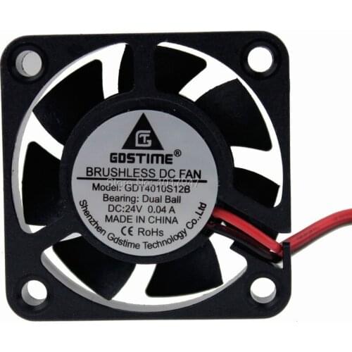 5pcs Gdstime Ball Bearing 24V 4cm 40MM 40x40x10mm DC Mini Brushless Computer Case Cooling Fan 2Pin