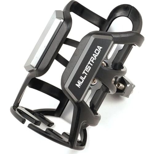 Motorcycle Accessories CNC Beverage Water Bottle Drink Cup Holder For DUCATI MULTISTRADA 1200/1260/S/ST 2010-2021 2020 2019