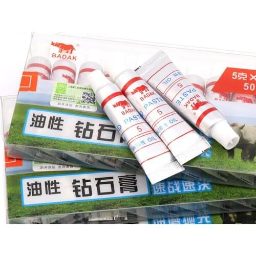 High Quality 12 PCS W0.5~W40 5g Orginal Diamond Paste Glass/Ceramics/ Natural Diamonds/Stones Polishing Paste Abrasive Tool