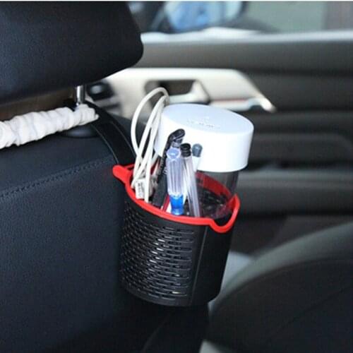 Car Cup Holder Seat Back Hook Organize Storage Basket Phone Holder Universal Car Accessories Interior ABS organizer box