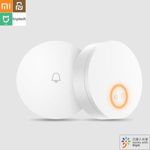 Mijia Linptech WIFI Self-Power-Generating Wireless Doorbell Work With Mijia APP Smart Control Memory Function From Youpin