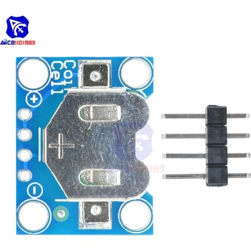 12mm Coin Cell Breakout Board CR1220 Button Battery Holder Mount Module with Pin