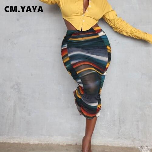 Женские юбки миди CM.YAYA China At AliExpress