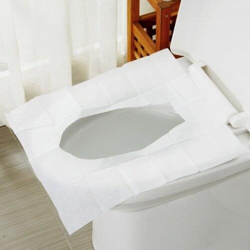 Home Disposable Toilet Seat Cover Mat Portable 100% Waterproof Safety Toilet Seat Pad For Travel Camping Bathroom Accessiories