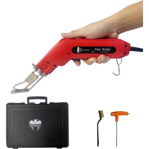 Ks Eagle Electric Hot Knife Fabric Cutter Heat Knife 80W for Cutting Cloth/Rope/Plastic/Acrylic and Sealing Synthetic Fabrics