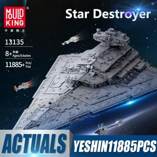 Mould King 13135 Star Series Imperial Star Destroyer Monarch Building Blocks 11885pcs Brick Kids Toys MOC-23556 Model Sets