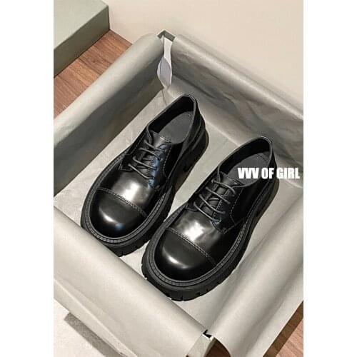 Gaoding.com red Xiaobai recommends leather versatile, British style thick soled Lefu shoes, motorcycle short boots