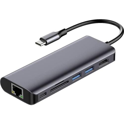 USB C Hub, 7 In 1 USB C To 4K HDMI Adapter,2 USB 3.0 Ports And SD/TF Card Readers,Compatible For Air, Pro