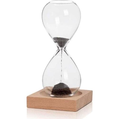 Magnetic hourglass decoration office home decoration quicksand bottle desktop creative funnel timer personal gift