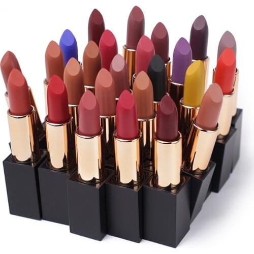 10 Piece Matte Lipstick Private Label Cosmetics Lip Makeup Nude Waterproof Long Lasting Custom Logo Wholesale
