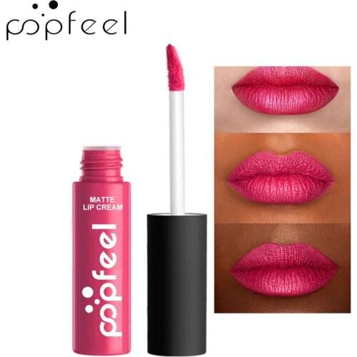 Moisturizing Liquid Lipstick Matte Lip Gloss Cosmetic Lightweight Lip Glaze Long Lasting Lip Tint Waterproof 12Color Lips Makeup