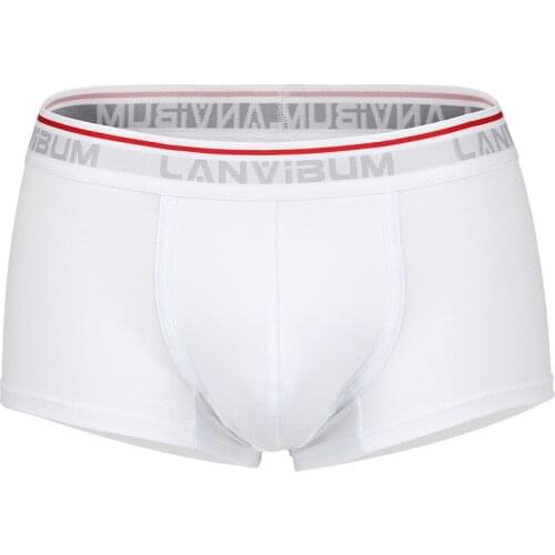 Male Boxers Simple Sport Comfortable Breathable Soft Mens Underwear Double Crotch Simple Cotton ndependent U Pocket Underpants
