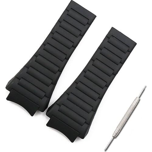 Men watch band watch accessories rubber strap women for porsche design 6620 sports waterproof watch belt