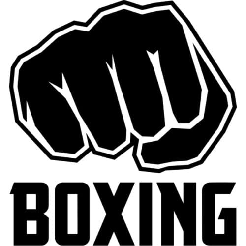 S51006 Various Sizes/Colors Car Stickers Vinyl Decal Boxing Word Fist Boy Motorcycle Decorative Accessories Creative Waterproof