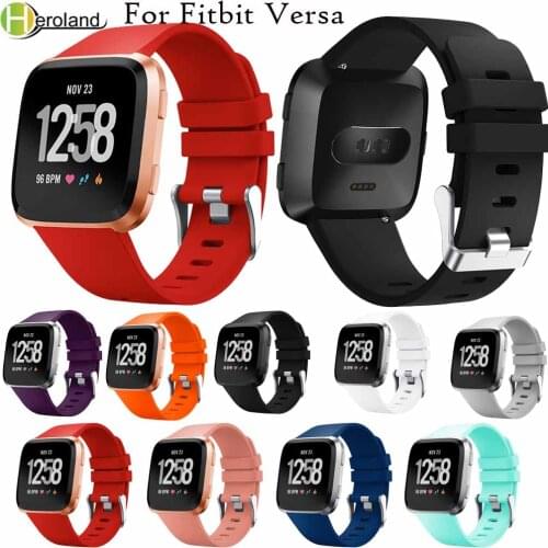 New Colorful Sport watch strap For Fitbit Versa Wristband Wrist Strap Replacement Smart Watch Band Strap Soft silicone Watchband