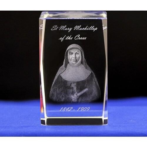 Nun crystal engraving crafts Christian gift souvenirs