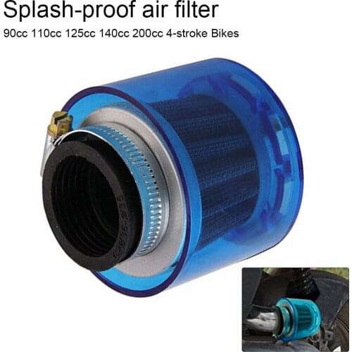 38mm Motorcycle Motorbike Air Filter Cleaner Fits for 90cc 110cc 125cc 140cc 200cc ATV Pit Dirt Bike Splash Proof