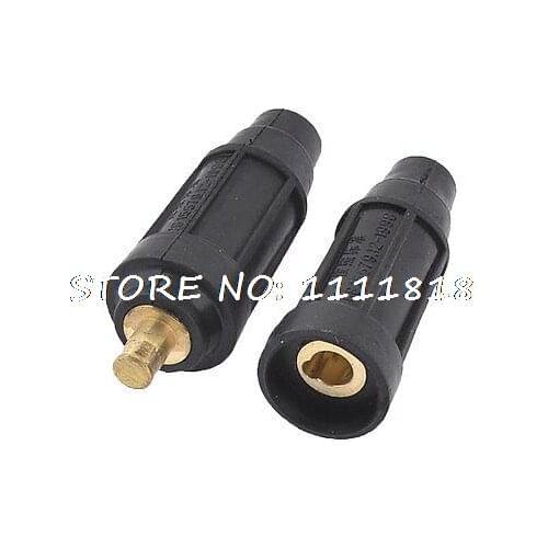 Pair Rubber Welding Cable Connector Cable Joint Welder Plugs 13mm