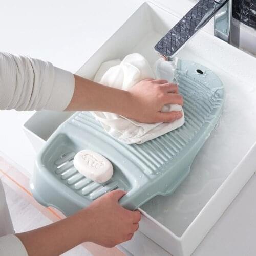 Hangable Plastic Anti-skid Washing Board Thickening Washing Clothes Washboard Home Large Board Washing Plate