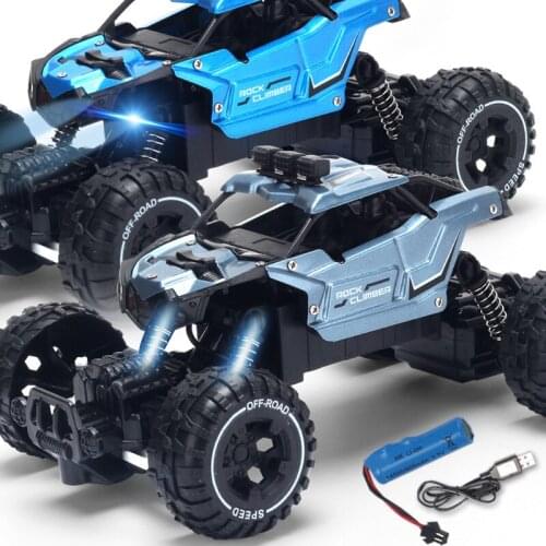 New Handle Climbing Off-road Vehicle RC Car Model 2.4G Remote Control Car Rechargeable Big Bike Electric RC Toys for Chilren