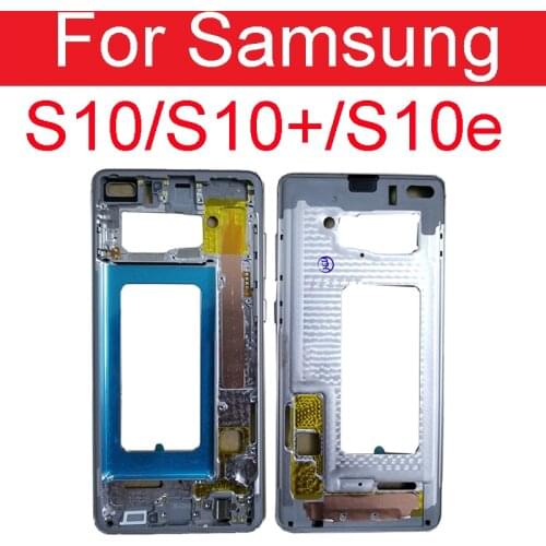 Middle Frame Mid Plate For Samsung Galaxy S10 G973 S10E G970 S10Plus S10+ G975 Midplate Bezel Chassis Housing Replacement Parts