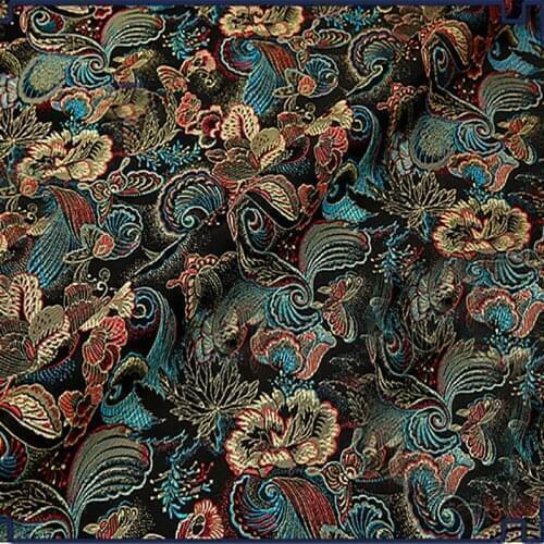 Butterfly style Brocade Fabric Damask Jacquard Apparel Costume Upholstery Furnishing Curtain DIY Clothing Material BY meter