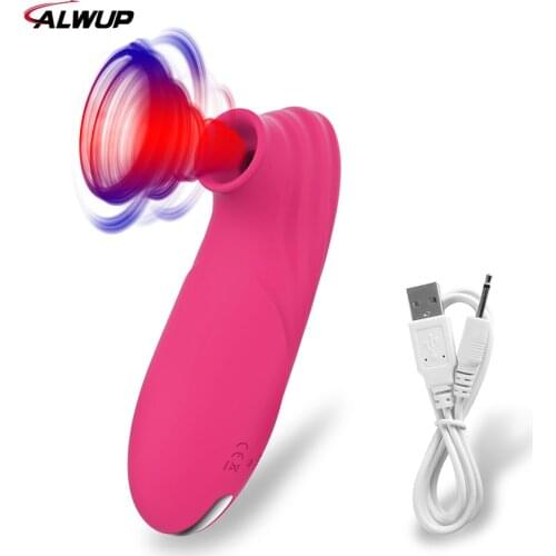 Clitoris Sucker Vibrator Sex Toys for Women Oral Nipple Clitoris Suckion Tongue Stimulator Blowjob Masturbator Erotic Sucking