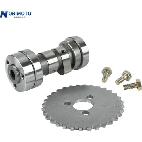 Motorcycle 32Tooth Cam Sprocket + Camshaft For Lifan 52.4mm Bore 125cc Horizontal Engines Accessories