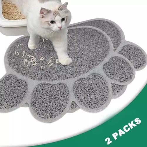 2pcs Waterproof Cat Mat Pet Litter Double Layer,Traps Litter from Box and Cats,Pet Mat Product Bed For Cats Accessories