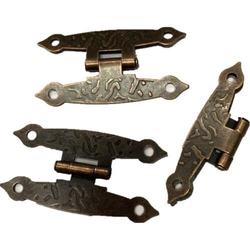 20Pcs 65x33mm H Type Furniture Wooden Box Jewelry Box Hinge Hinge Sheet Metal Connection Piece Hardware Fittings