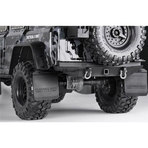 4pcs Front Rear Rubber Mudguard Fenders for Traxxas TRX4 Tactical Unit RC Car Accessories