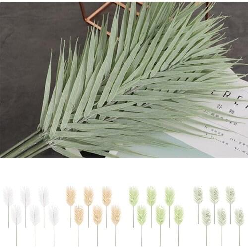 6Pcs/Set Simulation Plants Artificial Leaf Lifelike Decorative Fake Leaf Artificial Plant For Wedding Home Decor Accessories