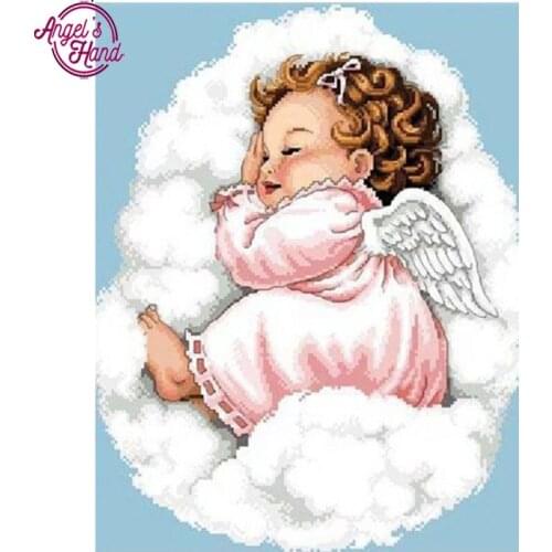 5D DIY Diamond Embroidery baby Diamond Painting Angel Full square Rhinestone cross stitch mosaic Home Decor diamond