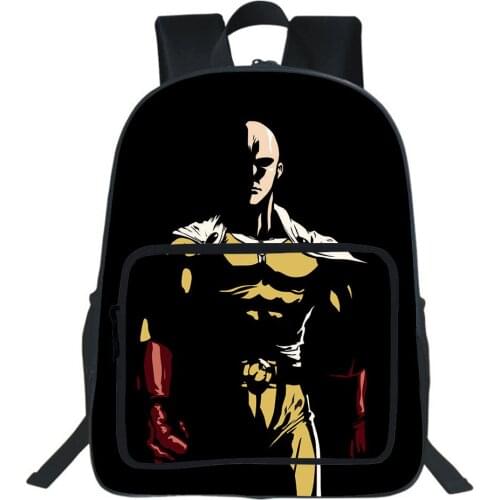 Anime One Punch Man Backpack Large Capacity Double Zipper School Bag Teen Bookbag Boy Girl Bag Student Back To School Gift