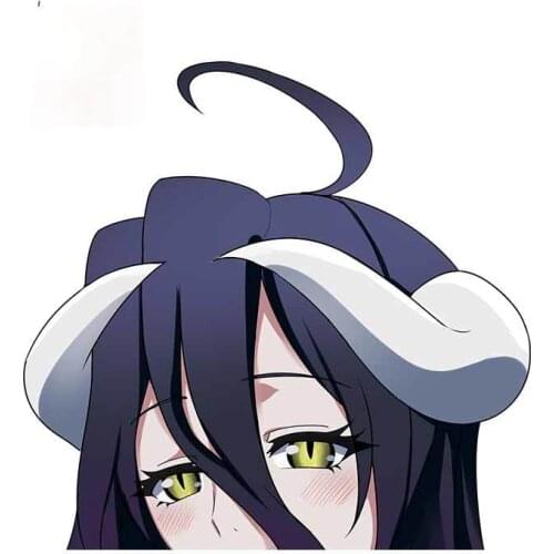 Albedo Overlord Car Decals Fashion Occlusion Scratch Personality Stickers Suitable for GTR EVO SX Apply To Car Window Laptop