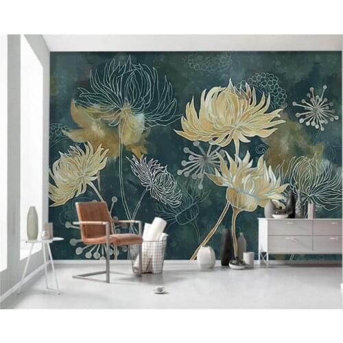 Beibehang Custom wallpaper mural European retro art flower garden living room TV background wall 3d wallpaper papel de parede