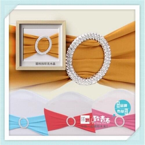 FREE SHIPPING spandex lycra chair bands elastic chair sash with buckle for wedding parties CR-56