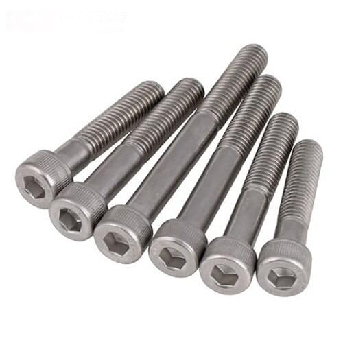 M8x40mm-100mm stainless steel half-tooth hex socket bolt hexagon socket cylindrical bolt head screws fastener