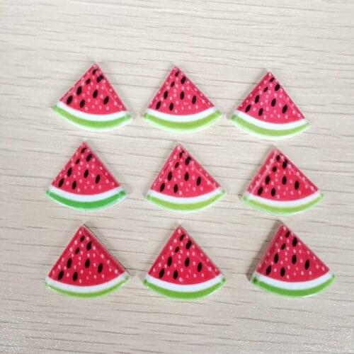 DIY100pieces lovely watermelon telephone flat resin crafts, rhinestone scrapbook decoration-A738*10