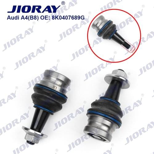 JIORAY Pair Front Lower Left Right Suspension Control Arm Ball Joint For Audi A4 8K2 8K5 8KH B8 A5 8F7 8TA Q5 8K0407689G 17mm