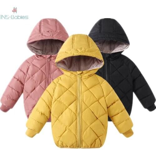 Children winter Jacket for girls NEW Baby Girl Clothes Thickened Hooded coats for girls kids clothes Autumn warm coats infant