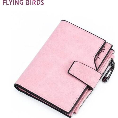 FLYING BIRDS! Women Small Wallet Dollar Price Bags For Women 2020 PU Leather Purse Clutch Coin Purses Phone Card Holder A10351