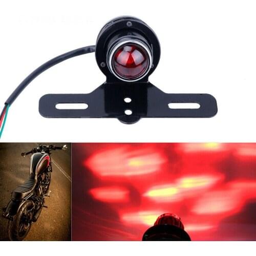 Motorcycle Red Brake Tail Rear Light Bulb Motorbike Turn Signal Brake Lights For Harley Chopper Bobber Custom 12V Cafe Racer