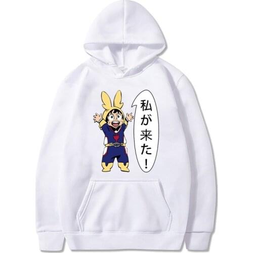 Men My Hero Academia Deku Sweatshirts Anime Hoodie Women Casual Manga Graphic Pullover Unisex
