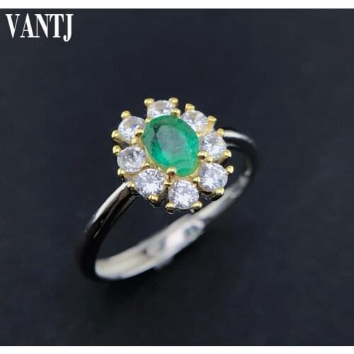Genuine Natural Emerald Rings Sterling 925 Silver for Women Vintage Mens Jewelry Brand Anniversary Party Gift wholesale