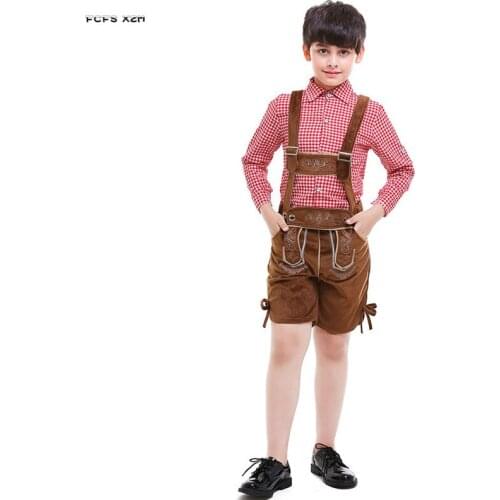 Germany beer festival Boys Halloween Beer Clothing Costumes Kids Children Oktoberfest Cosplay Carnival Purim parade party dress