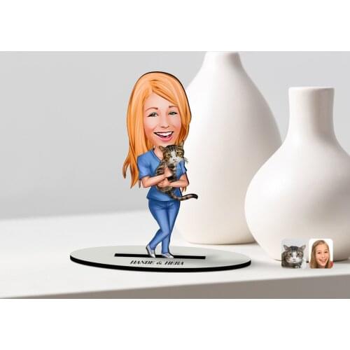 Personalized Pet Friendly Caricature Of Wooden Trinket Model-4 Reliable Modern Simple Gift Special Design Good Quality Surprise dear