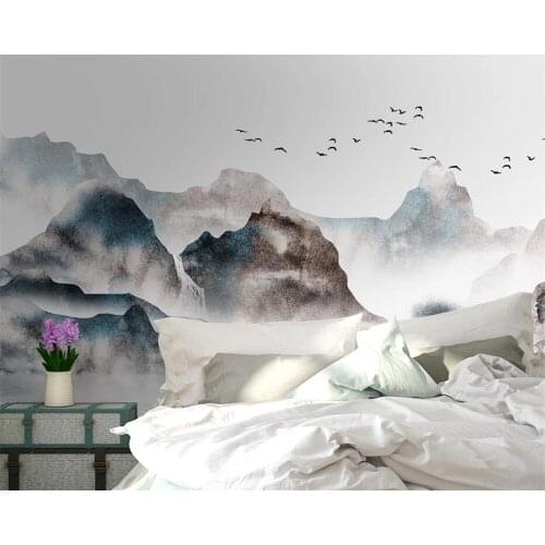 Beibehang Custom wallpaper modern Abstract landscape scenery TV backdrop living room bedroom backdrop mural 3d wallpaper photo