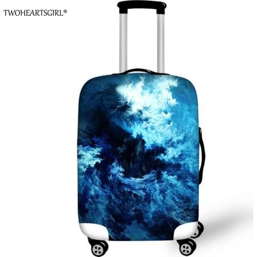 TWOHEARTSGIRL Sea Landscape 3D Luggage Protective Cover Trolley Suitcase Travel Kids Dustproof Rain Case Covers for 18-32 inch